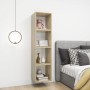 Wall-mounted cabinet, 4 units, white oak plywood, 37x37x37cm by , Shelves and shelves - Ref: Foro24-805461, Price: 92,30 €, D...