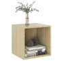 Wall cabinet 2 units plywood oak 37x37x37 cm by , Shelves and shelves - Ref: Foro24-805454, Price: 61,84 €, Discount: %