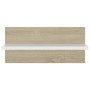 Wall shelves 4 units white and Sonoma oak 40x11.5x18 cm by , Shelves and shelves - Ref: Foro24-807308, Price: 30,75 €, Discou...