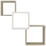 White oak plywood cube wall shelf 68x15x68 cm by , Shelves and shelves - Ref: Foro24-800275, Price: 33,99 €, Discount: %