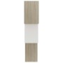 White oak plywood cube wall shelf 68x15x68 cm by , Shelves and shelves - Ref: Foro24-800275, Price: 33,99 €, Discount: %