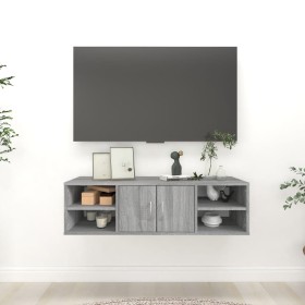 Plywood gray wall shelf 102x30x29 cm by , Shelves and shelves - Ref: Foro24-826364, Price: 49,99 €, Discount: %