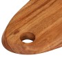 Solid acacia wood cutting board 46x20x2.5 cm by , Chopping boards - Ref: Foro24-356969, Price: 16,24 €, Discount: %