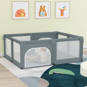 Baby playpen with 2 doors light gray Oxford fabric by , Baby Playpens - Ref: Foro24-10307, Price: 122,08 €, Discount: %