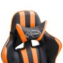 Silla gaming de cuero sintético naranja de vidaXL, Sillones para videojuegos - Ref: Foro24-20214, Precio: 197,90 €, Descuento: %