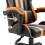 Silla gaming de cuero sintético naranja de vidaXL, Sillones para videojuegos - Ref: Foro24-20214, Precio: 197,90 €, Descuento: %