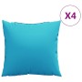 Decorative cushions 4 pcs turquoise fabric 60x60 cm by , Cushions - Ref: Foro24-360424, Price: 59,75 €, Discount: %