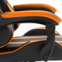 Silla gaming de cuero sintético naranja de vidaXL, Sillones para videojuegos - Ref: Foro24-20214, Precio: 197,90 €, Descuento: %