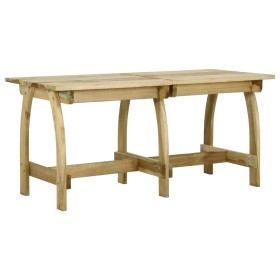 Impregnated pine wood garden table 160x74x75 cm by , Garden tables - Ref: Foro24-318404, Price: 174,63 €, Discount: %