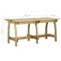 Mesa de jardín de madera de pino impregnada 160x74x75 cm de , Mesas de jardín - Ref: Foro24-318404, Precio: 174,63 €, Descuen...