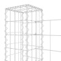 U-shaped gabion basket 8 iron posts 860x20x100 cm by , fence panels - Ref: Foro24-151281, Price: 211,92 €, Discount: %