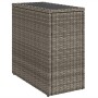 Mesa auxiliar jardín tapa vidrio ratán PE gris 58x27,5x55 cm de , Mesas de jardín - Ref: Foro24-366133, Precio: 72,99 €, Desc...