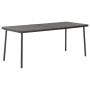 Mesa de jardín de acero gris oscuro 180x83x72 cm de , Mesas de jardín - Ref: Foro24-46632, Precio: 278,99 €, Descuento: %