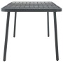 Mesa de jardín de acero gris oscuro 180x83x72 cm de , Mesas de jardín - Ref: Foro24-46632, Precio: 278,82 €, Descuento: %