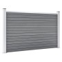 Gray WPC garden fence 353x106 cm by , fence panels - Ref: Foro24-3053247, Price: 379,76 €, Discount: %