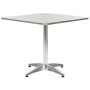 Silver aluminum garden table 80x80x70 cm by , Garden tables - Ref: Foro24-48716, Price: 177,87 €, Discount: %