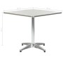 Silver aluminum garden table 80x80x70 cm by , Garden tables - Ref: Foro24-48716, Price: 177,87 €, Discount: %