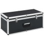 Aufbewahrungsboxen 2 Einheiten aus schwarzem Aluminium von vidaXL, Werkzeugkästen - Ref: Foro24-91851, Preis: 96,91 €, Rabatt: %