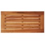 Mesa auxiliar jardín tapa madera ratán PE negro 58x27,5x55 cm de , Mesas de jardín - Ref: Foro24-365983, Precio: 62,92 €, Des...