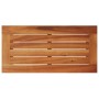 Mesa auxiliar jardín tapa madera ratán PE beige 58x27,5x55 cm de , Mesas de jardín - Ref: Foro24-366072, Precio: 56,99 €, Des...