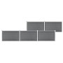 Gray WPC garden fence 872x106 cm by , fence panels - Ref: Foro24-3053250, Price: 876,16 €, Discount: %