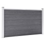 Gray WPC garden fence 872x106 cm by , fence panels - Ref: Foro24-3053250, Price: 876,16 €, Discount: %