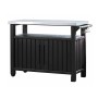 Keter Unity XL multifunctional garden table for barbecue with wood look by , Garden tables - Ref: Foro24-404249, Price: 364,5...