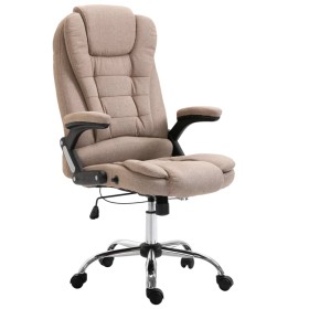 Silla de oficina de poliéster gris taupe de vidaXL, Sillas de oficina - Ref: Foro24-20239, Precio: 203,99 €, Descuento: %