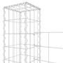 U-shaped gabion basket with 3 iron posts measuring 260x20x200 cm. by , fence panels - Ref: Foro24-151290, Price: 119,56 €, Di...