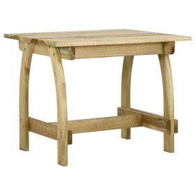 Mesa de jardín de madera de pino impregnada 110x74x75 cm de , Mesas de jardín - Ref: Foro24-318403, Precio: 135,99 €, Descuen...