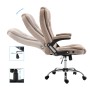 Silla de oficina de poliéster gris taupe de vidaXL, Sillas de oficina - Ref: Foro24-20239, Precio: 203,90 €, Descuento: %