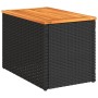 Garden side tables 2 pcs rattan wood black 55x34x37cm by , Garden tables - Ref: Foro24-365980, Price: 65,49 €, Discount: %