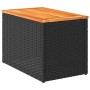 Garden side tables 2 pcs rattan wood black 55x34x37cm by , Garden tables - Ref: Foro24-365980, Price: 65,49 €, Discount: %