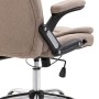 Silla de oficina de poliéster gris taupe de vidaXL, Sillas de oficina - Ref: Foro24-20239, Precio: 203,90 €, Descuento: %