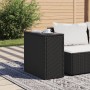 Garden side table with black PE rattan glass top 58x27.5x55 cm by , Garden tables - Ref: Foro24-365982, Price: 59,40 €, Disco...