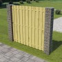 Garden gabion posts 2 pcs galvanized steel 20x20x190 cm by , fence panels - Ref: Foro24-146486, Price: 82,47 €, Discount: %