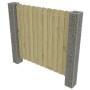 Garden gabion posts 2 pcs galvanized steel 20x20x190 cm by , fence panels - Ref: Foro24-146486, Price: 82,47 €, Discount: %