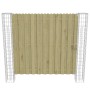 Garden gabion posts 2 pcs galvanized steel 20x20x190 cm by , fence panels - Ref: Foro24-146486, Price: 82,47 €, Discount: %