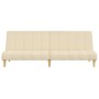 Cream-colored 2-seater sofa bed. by , Sofas - Ref: Foro24-375829, Price: 223,33 €, Discount: %