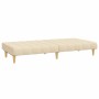 Sofá cama de 2 plazas tela color crema de , Sofás - Ref: Foro24-375829, Precio: 223,99 €, Descuento: %