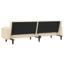 Sofá cama de 2 plazas con dos almohadas tela color crema de , Sofás - Ref: Foro24-375836, Precio: 252,67 €, Descuento: %