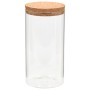 Storage jars with cork lids 6 units 1400 ml by vidaXL, Cookie Jars - Ref: Foro24-50841, Price: 41,36 €, Discount: %