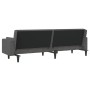 Sofá cama de 2 plazas con dos almohadas tela gris oscuro de , Sofás - Ref: Foro24-375834, Precio: 257,97 €, Descuento: %