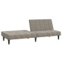 Sofá cama de 2 plazas terciopelo gris claro de , Sofás - Ref: Foro24-375841, Precio: 226,45 €, Descuento: %