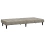 Sofá cama de 2 plazas terciopelo gris claro de , Sofás - Ref: Foro24-375841, Precio: 226,45 €, Descuento: %