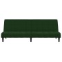 Sofá cama de 2 plazas terciopelo verde oscuro de , Sofás - Ref: Foro24-375843, Precio: 225,70 €, Descuento: %