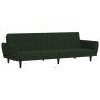 Sofá cama de 2 plazas terciopelo verde oscuro de , Sofás - Ref: Foro24-375860, Precio: 241,49 €, Descuento: %