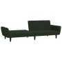 Sofá cama de 2 plazas terciopelo verde oscuro de , Sofás - Ref: Foro24-375860, Precio: 241,49 €, Descuento: %