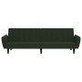 Sofá cama de 2 plazas terciopelo verde oscuro de , Sofás - Ref: Foro24-375860, Precio: 241,49 €, Descuento: %