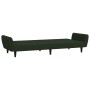 Sofá cama de 2 plazas terciopelo verde oscuro de , Sofás - Ref: Foro24-375860, Precio: 241,49 €, Descuento: %